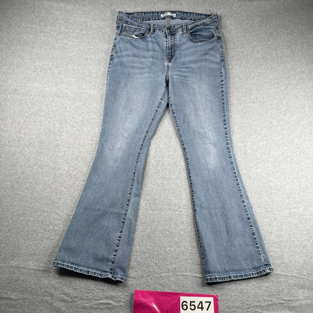 Levis Strauss Signature Gold Denim Jeans Mid Rise Bootcut Womens 16 M Casual